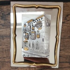 Brunel Preziosi D Aurore Silver Gold Mirror Made In Italy Art​